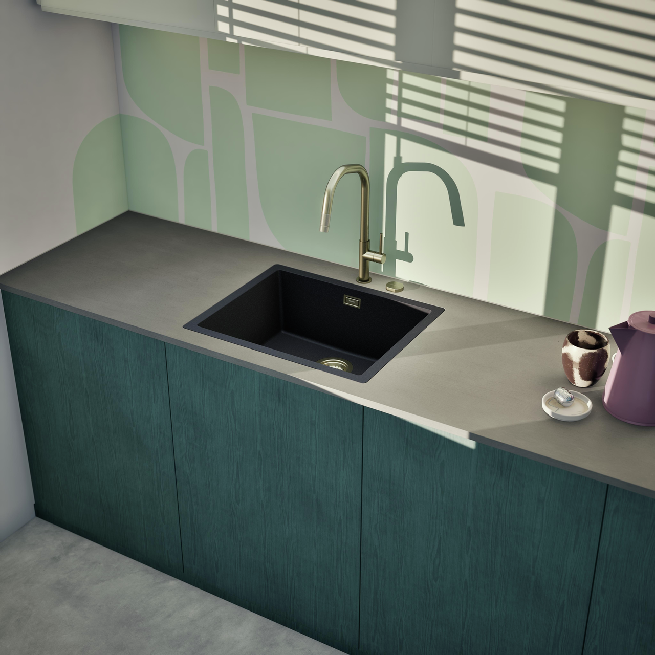 Dřez FORMHAUS D-100LS NERO